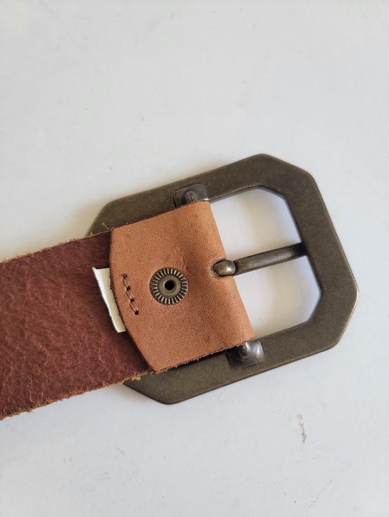 Banana Republic Brown Tan Leather Studded Boho Belt Size Medium Southwestern